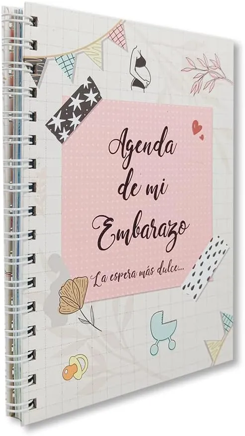 Agenda de Embarazo Semana a Semana - Diario Completo para Todas las Etapas del Embarazo Ideal para la Futura Madre Tapas Duras y Encuadernación en Espiral 96 Páginas, lustraciones Originales - Imagen 10