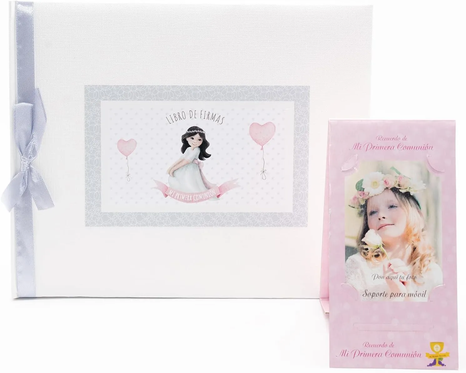 Libro de firmas Comunión niña+ porta móvil (Pack completo) - Imagen 2
