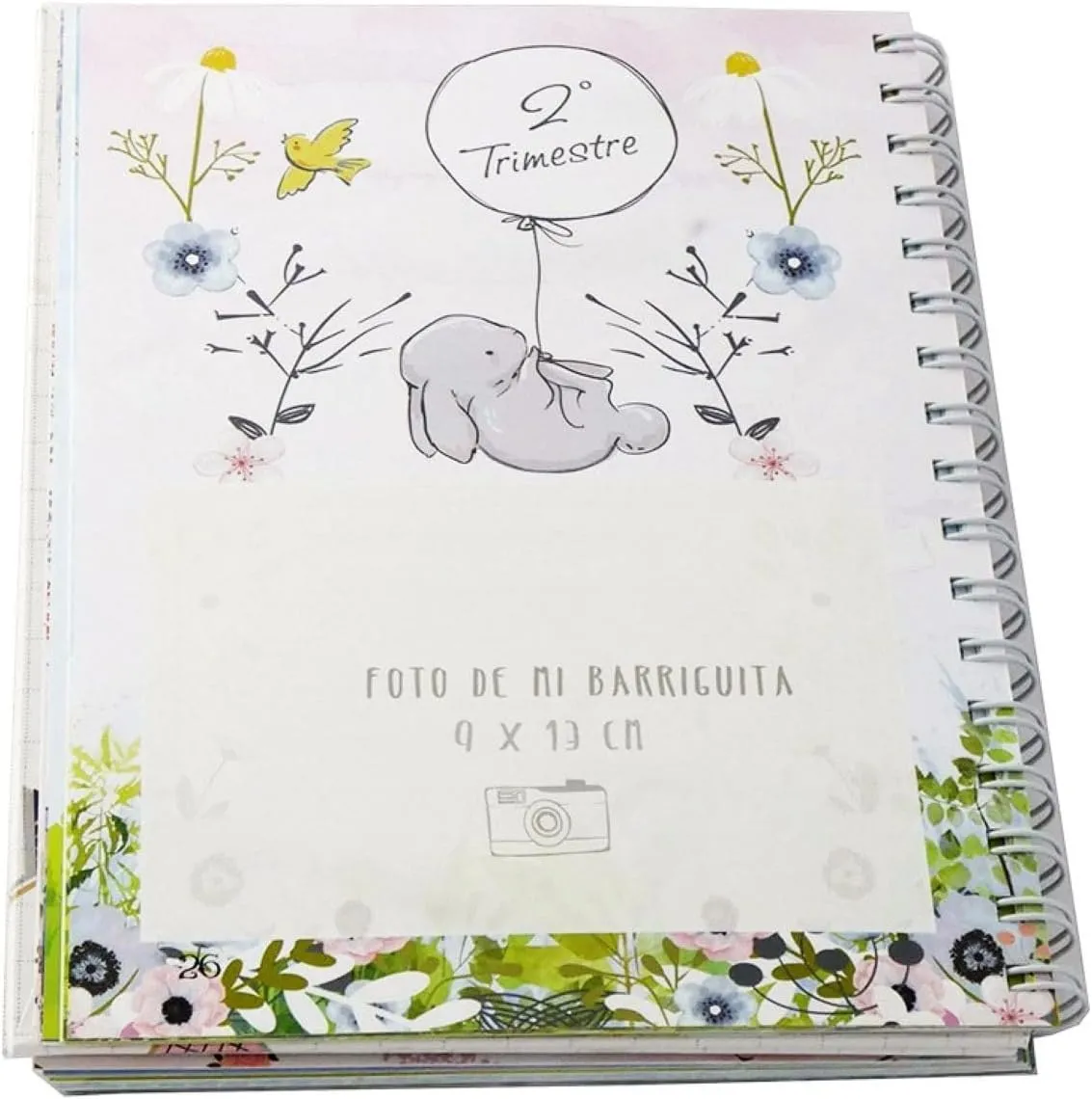 Agenda de Embarazo Semana a Semana - Diario Completo para Todas las Etapas del Embarazo Ideal para la Futura Madre Tapas Duras y Encuadernación en Espiral 96 Páginas, lustraciones Originales - Imagen 9