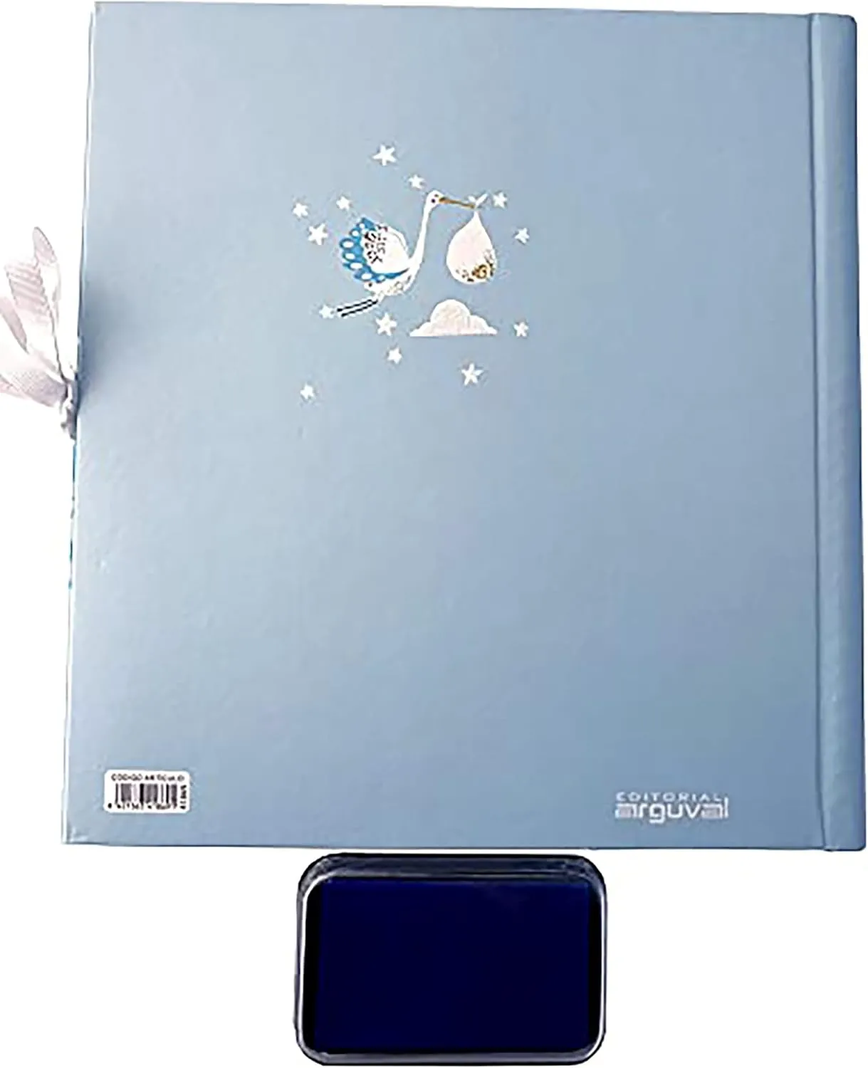 Mi libro del bebé niño, más tampón huellas manos y pies, recuerdo de bebé con 44 páginas a todo color, varias páginas para estampar las huellas durante diferentes meses, tamaño 29x28 - Imagen 7