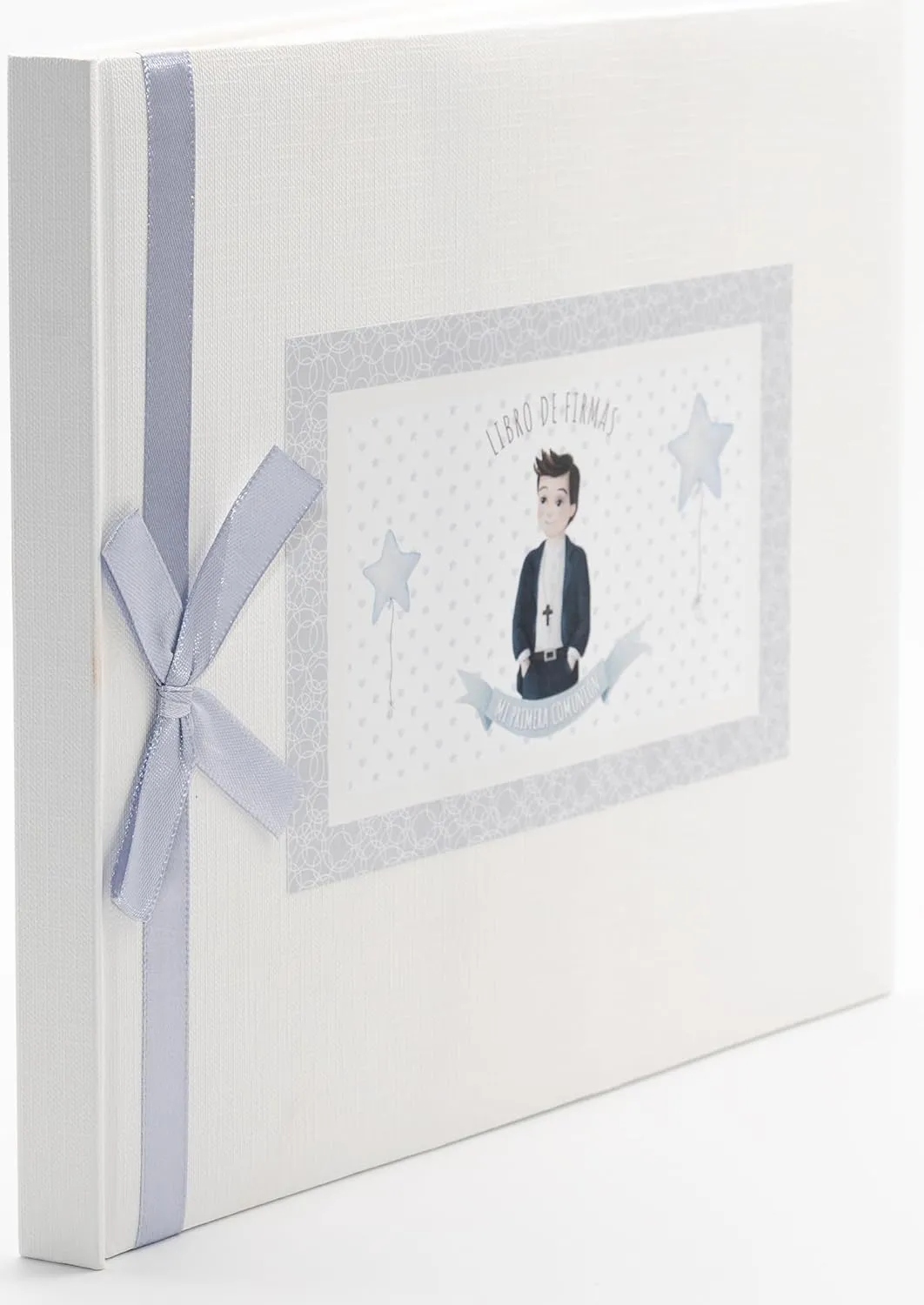 Pack libro de firmas comunión niño + porta móvil (pack completo) - Imagen 5