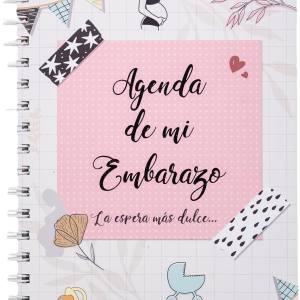 Agenda de Embarazo Semana a Semana - Diario Completo para Todas las Etapas del Embarazo Ideal para la Futura Madre Tapas Duras y Encuadernación en Espiral 96 Páginas, lustraciones Originales